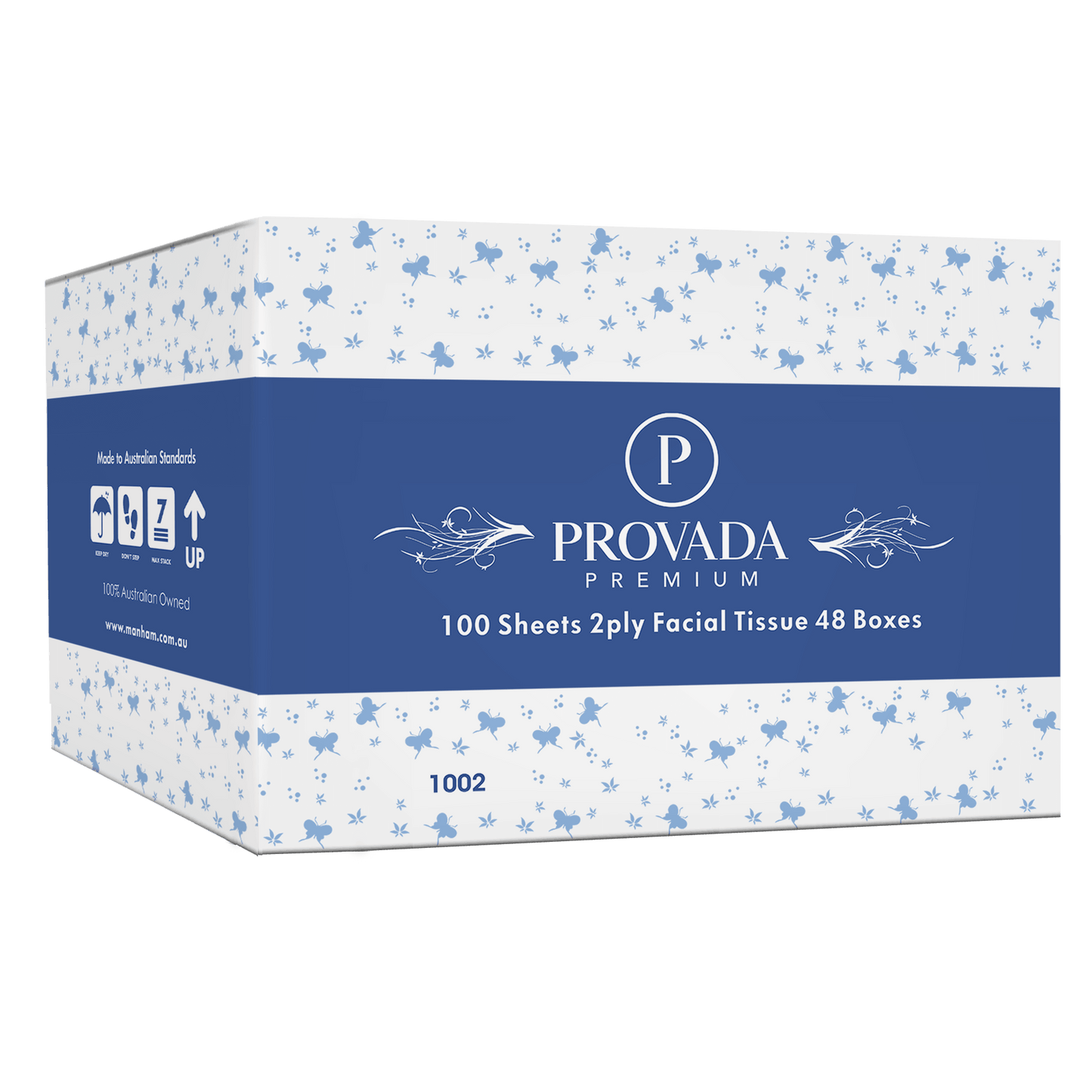 100 Sheets, 2 ply Facial Tissues