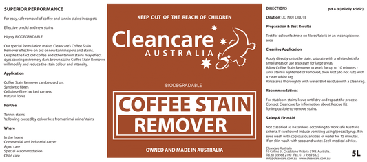 remove coffee stains from carpet