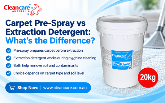 Carpet Pre-Spray vs Extraction Detergent: What's the Difference?
