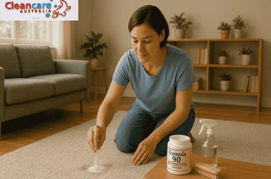 Vanishing spots like it's magic: Our carpet cleaning powder