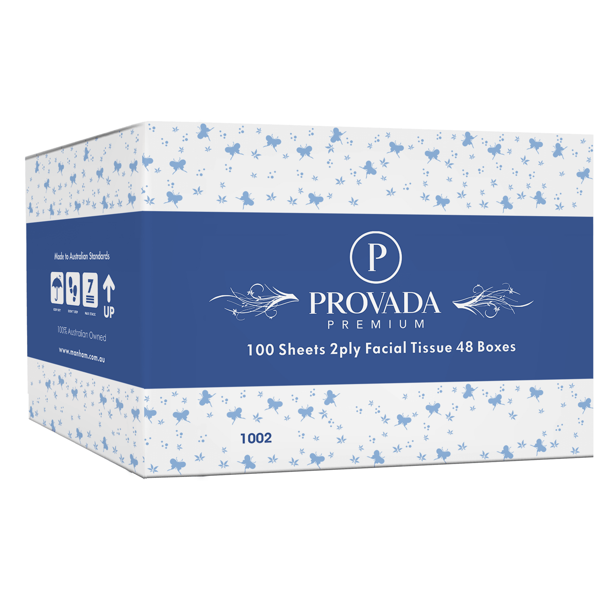 100 Sheets, 2 ply Facial Tissues