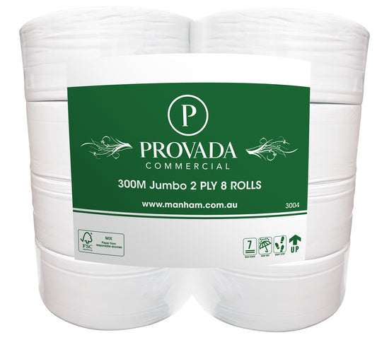 Commercial 300m Jumbo Roll Toilet Paper