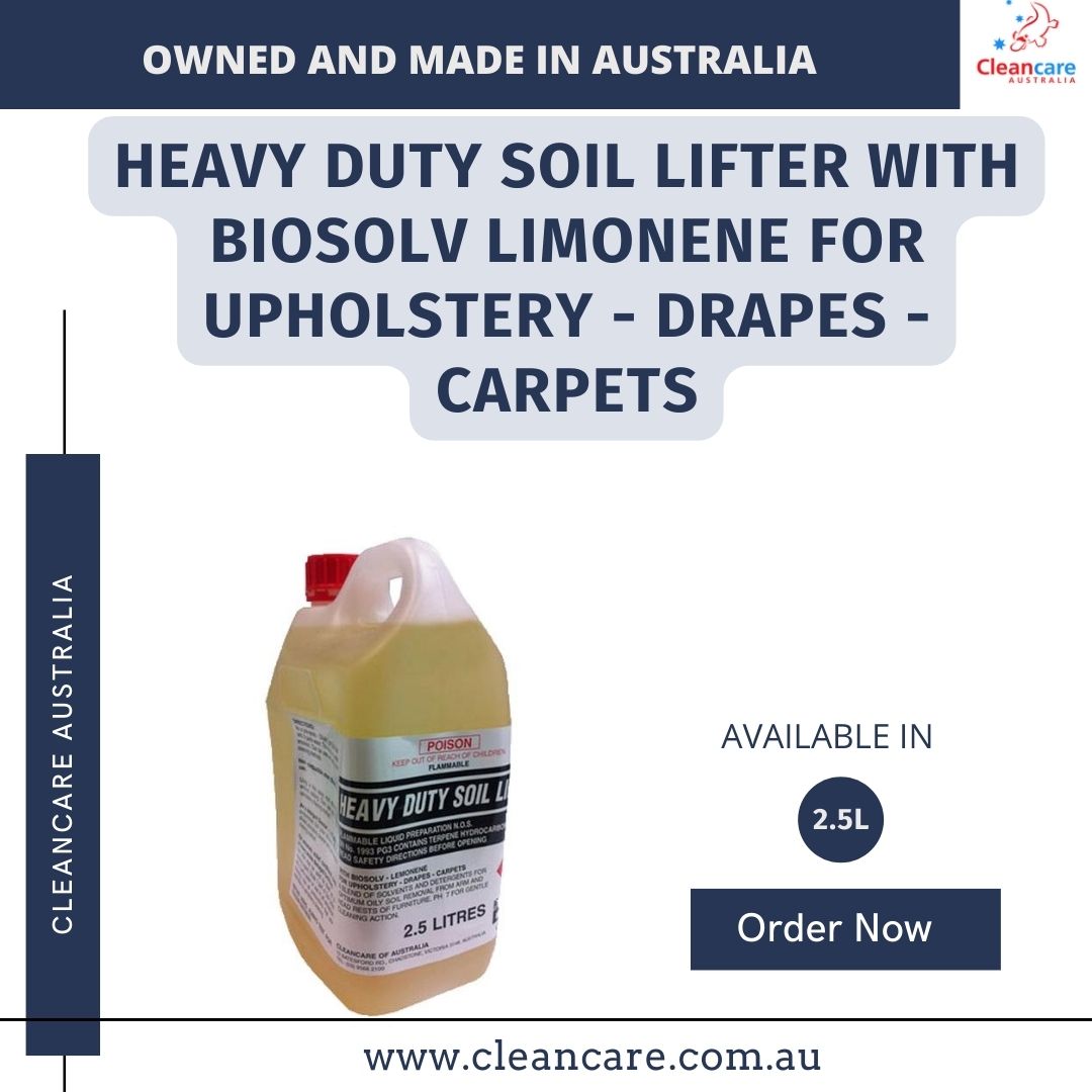 Soil Lifter with Biosolv Limonene for Upholstery