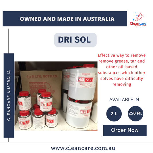 Dri Sol - Removes Grease, Tar & Oil Based Substances from Textile Surfaces