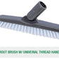 Grout Brush with Universal Thread Handle