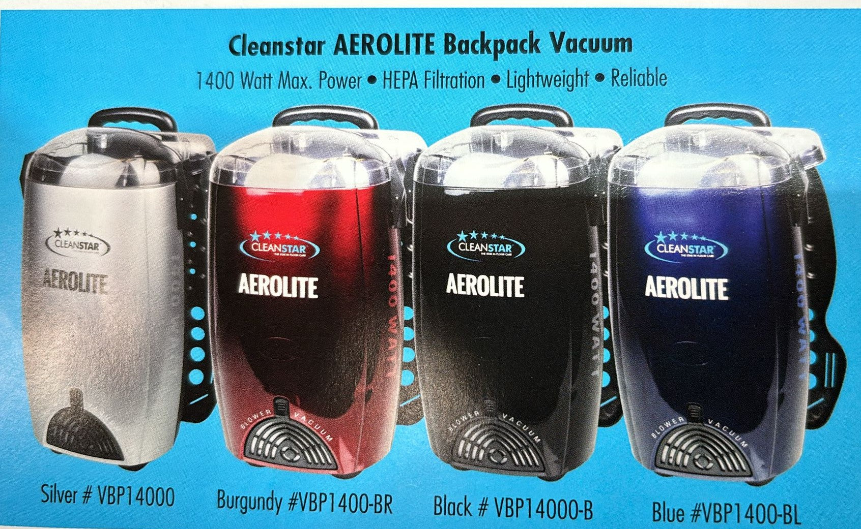 Cleanstar AEROLITE Backpack Vacuum
