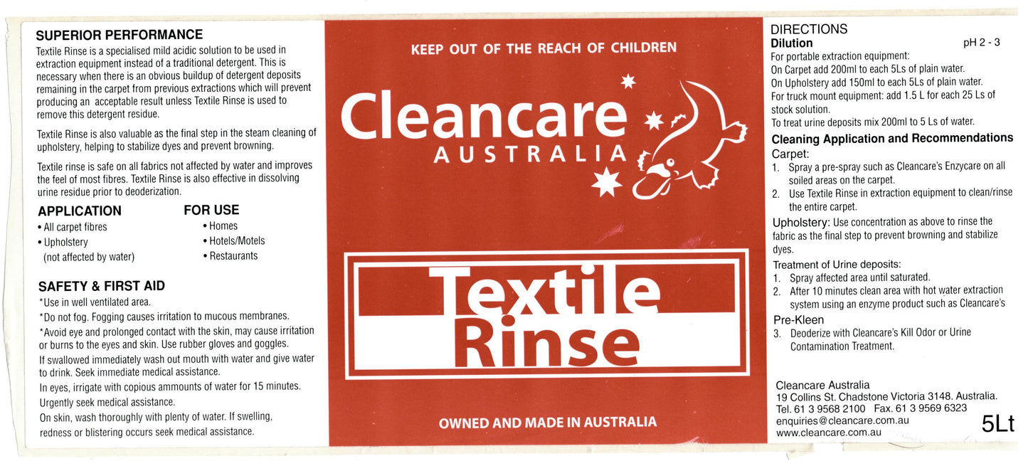 Best Textile Rinse