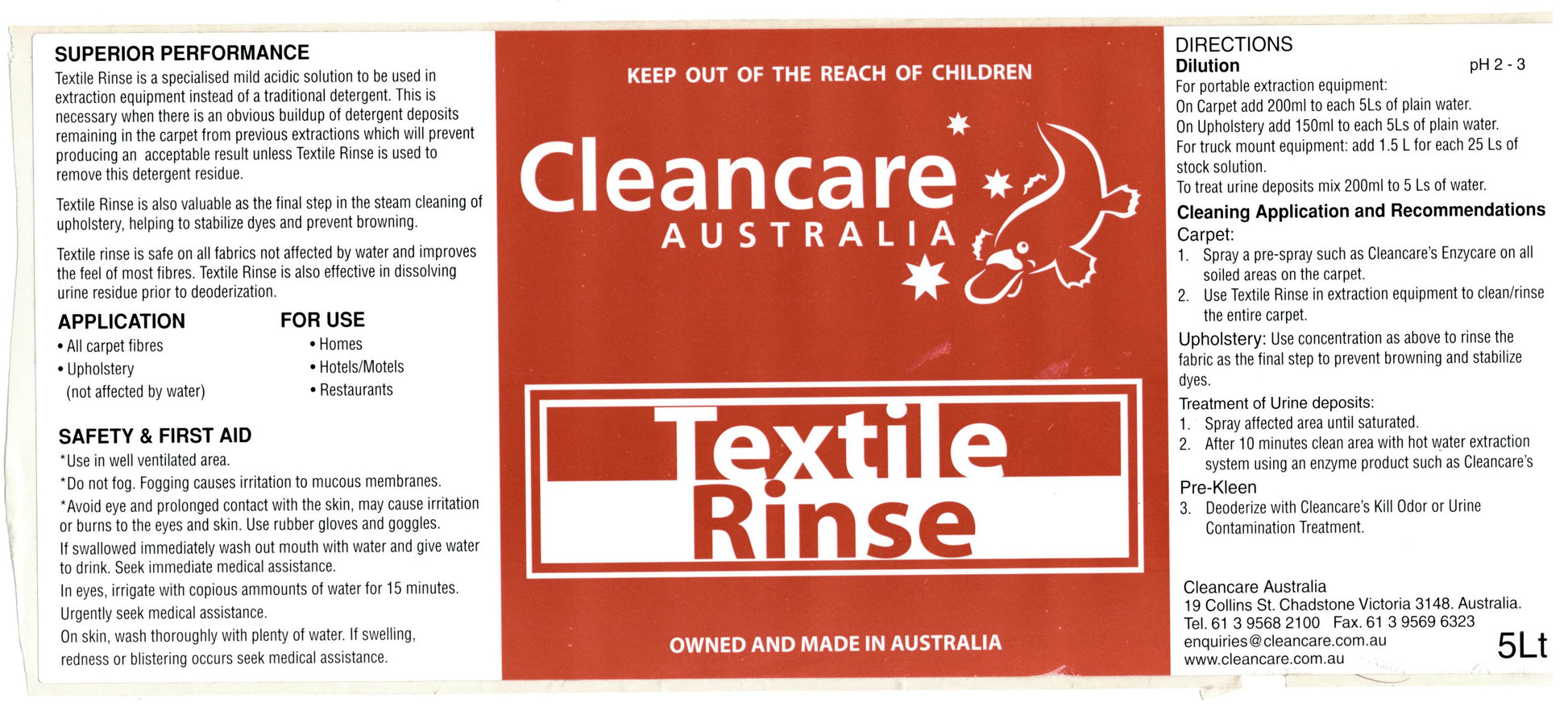 Best Textile Rinse