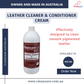 Leather cleaner and conditioner
