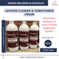 Leather cleaner and conditioner