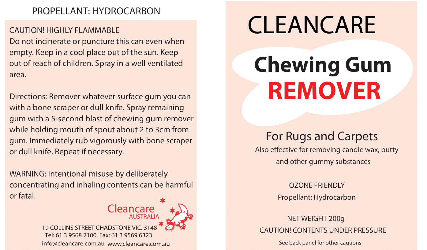 chewing gum remover spray