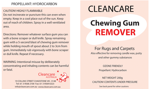 chewing gum remover spray