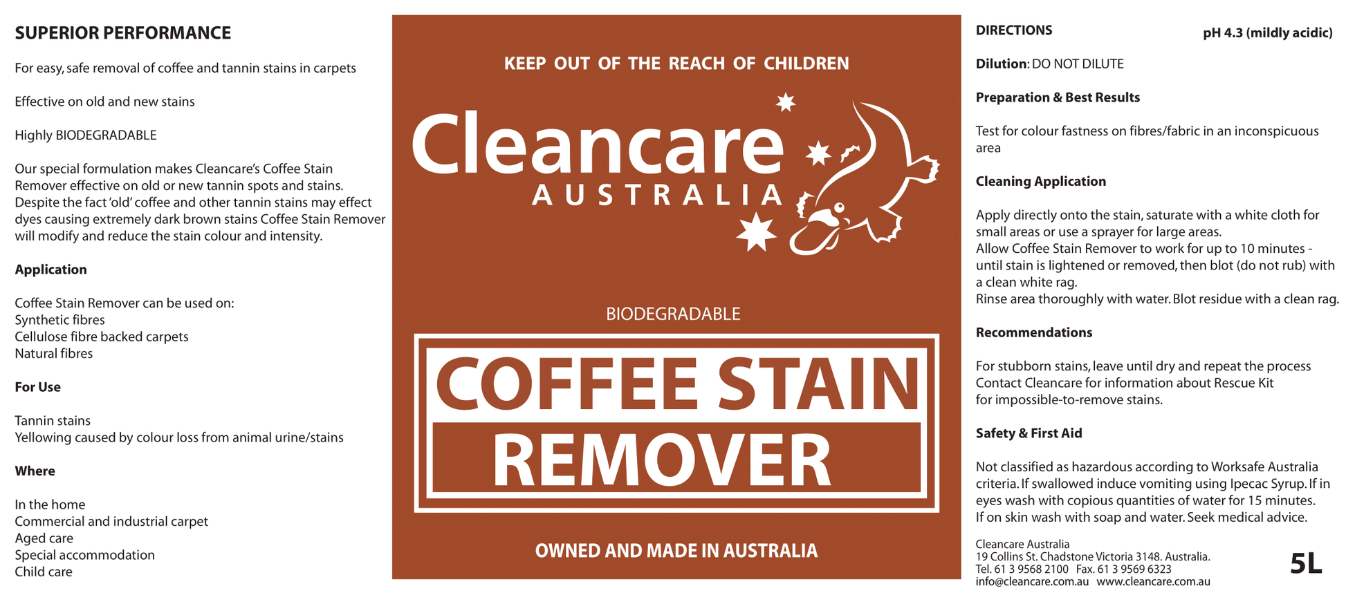 remove coffee stains from carpet